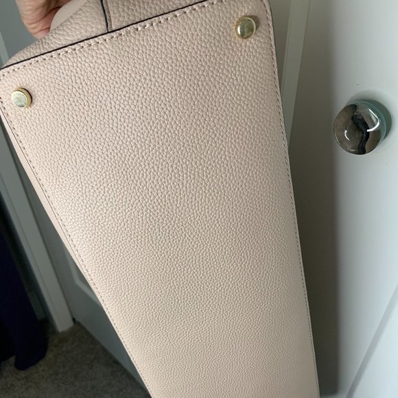 Leather Kate Spade Handbag Pink with Black Trim - Picture 13 of 13